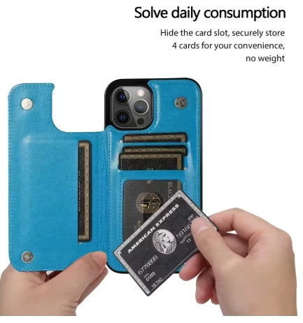 Butterfly Embossing Phone Case With Wallet/Stand